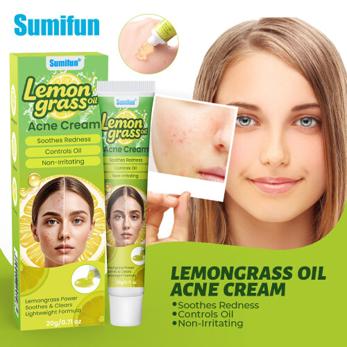 Gel de limão para pele, bálsamo para cuidados com acne 1