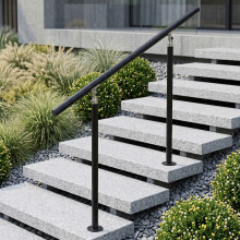  3-4 Steps Outdoor Adjustable Stair Handrail Railing
