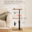 Height Adjustable Swivel Sofa Table, Space-Saving C-Shaped Side Table 7
