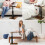 Height Adjustable Swivel Sofa Table, Space-Saving C-Shaped Side Table 8
