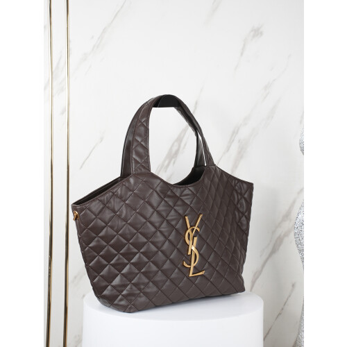 YSL Icare Medium Quilted Lambskin Tote 1