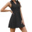 Lightweight Polyester Athletic Skirt Pair With-Black XXL 1