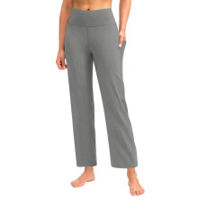 Women's yoga pants, wide-leg pants, comfortable,-Gray S