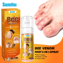 Spray para cuidados com os pés com veneno de abelha, onicomicose, tinea pedis e chulé 3 em 1 spray para cuidados com os pés