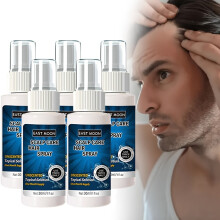 (5) Spray de cabelo masculino 30ml com extratos naturais de gengibre e ginseng para nutrir e fortalecer os cabelos