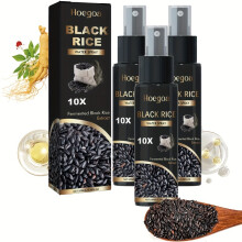 (3) Spray condicionador de água de arroz, essência de tratamento capilar, suavização, hidratação de longa duração