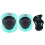 Helm en beschermers set, maat M, zwart-munt 1