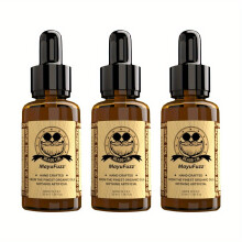 (3 Packs) Spray para barba de 1,01 onças com rolo, spray hidratante nutritivo para barbas grossas