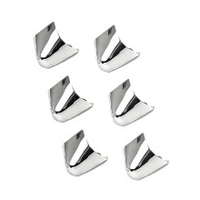 6 Stücke High Heels Spitze Abdeckungen Schuhe Spitz-Silber