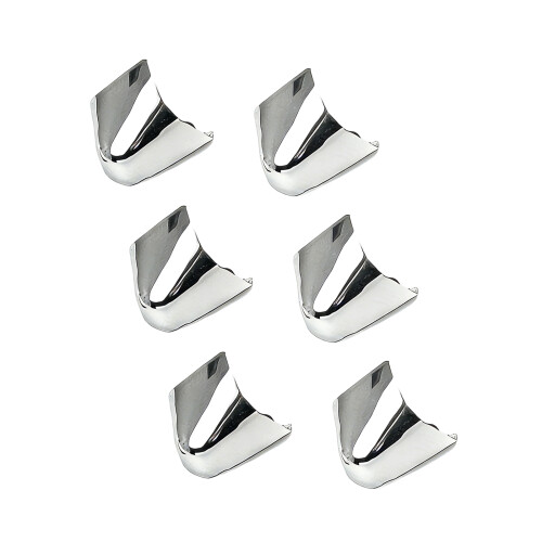 6 Stücke High Heels Spitze Abdeckungen Schuhe Spitz-Silber