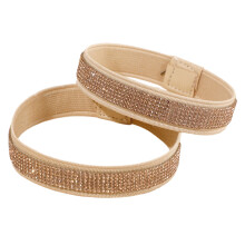 Rhinestones High Heel Retainers Elastic Straps for Women-D