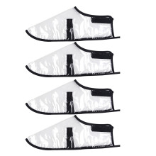 2 Paar Schuhüberzüge, leicht zu greifen für-transparent klein