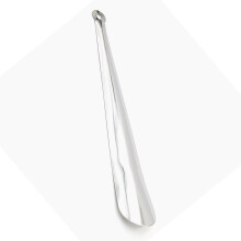 Schuhheber mit ergonomischem Griff, Schuhlöffel aus-Silber