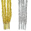 Stylish Crochet Shoelaces Metallic Color Polyester-Silver 140cm 2