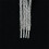 Crochet Polyester Shoe Laces Sneakers Lace-Silver 100cm 5