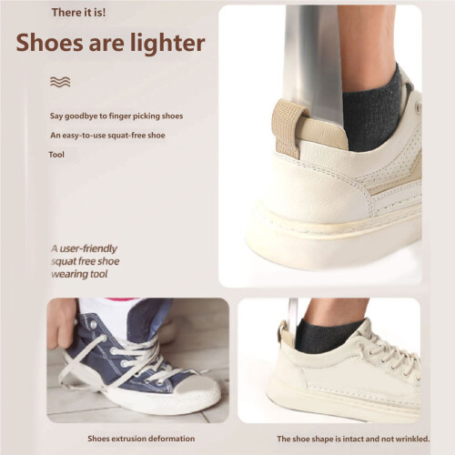 Schuhheber mit ergonomischem Griff, Schuhlöffel-schwarzer Griff 1