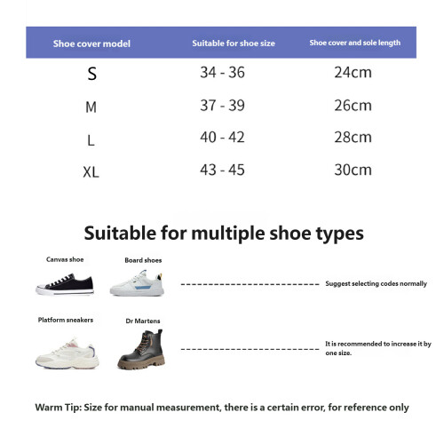 Semelles antidérapantes couvre-chaussures imperméables-marron L 1
