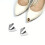 6 Stücke High Heels Spitze Abdeckungen Schuhe Spitz-Silber 5