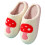 Pantoufles doublées de coton en peluche douce-champignon 36 37 1