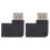 2 piezas extensor DP 38x35x10mm negro DP1.4 8K60 1