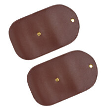 Set of 2 PVC Fleece Polishing Gloves Faux Wool Handheld Towel