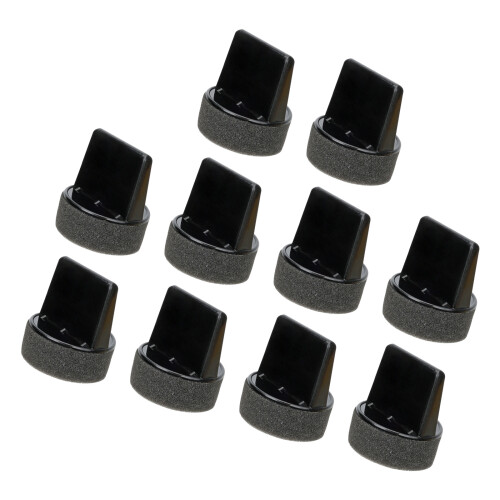 10Pcs Sponge Shoe Polish Applicators With Plastic Handle For-C