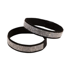 Sparkling Rhinestones Elastic Band Anti Slip High Heel Shoe-A