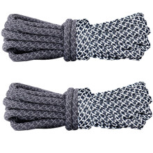 Lacets circulaires réfléchissants de 120 cm de long-Gris foncé
