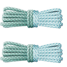 Round Woven Shoelace 120cm Long Polyester Shoe Lace-Light Green