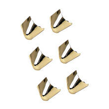 6Pcs Elegant Shoes Pointed Protector Metal High Heel Toe-gold