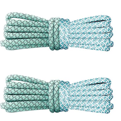 Lacets ronds tissés en Polyester de 120cm de Long,-Vert clair