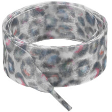 Leopard Print Sheer Shoe Laces 2.5cmX120cm Anti-White 120cm