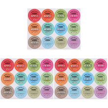 Paper Grill Pellets Storage Bucket Labels with Adhesive Design