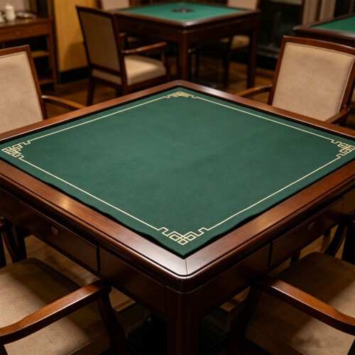 De Jeu En Silice Vert Pour Mahjong Anti-Glisse 2