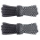 Reflective Braided Round Shoe Laces Anti Slip Polyester-Black 1