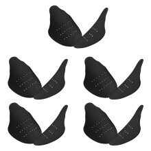 5Pairs Breathable Sneakers Shaper Anti Crease Shoe-Black L