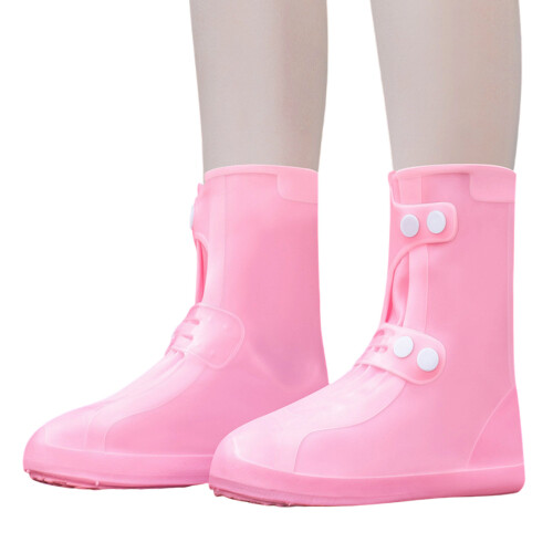 Couvre-chaussures réutilisables, résistants à l'eau,-Rose XL