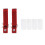 2Pcs U Shaped Pearls Elastic Band High Heel Shoe Retainers-Red 1
