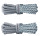 Lacet rond tissé en Polyester de 120cm de Long, pour-gris clair 1