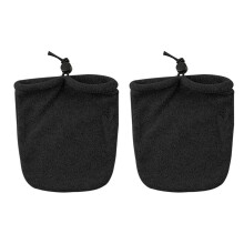 Couvre-orteils à sangle élastique avec cordon de serrage-Noir