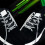 Reflective Braided Round Shoe Laces Anti Slip Polyester-Black 2