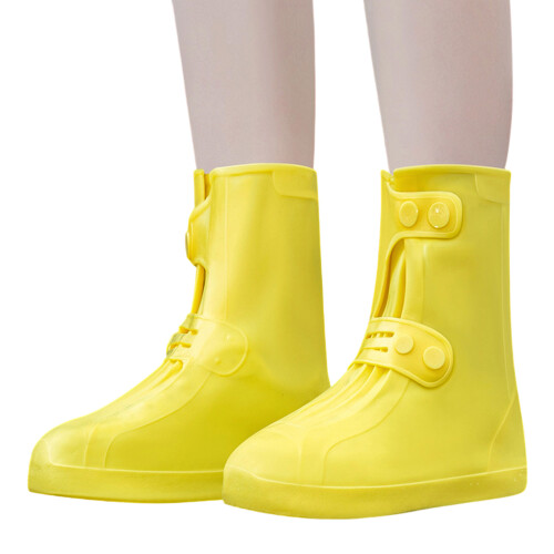 Couvre-chaussures imperméables et antidérapants avec-Jaune L