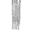 Crochet Polyester Shoe Laces Sneakers Lace-Silver 100cm 1