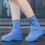 Couvre-chaussures de pluie pliables, semelles-Blanc XL 6