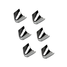 Embouts de chaussures en métal, 6 piÚces, couvre-embouts à -noir