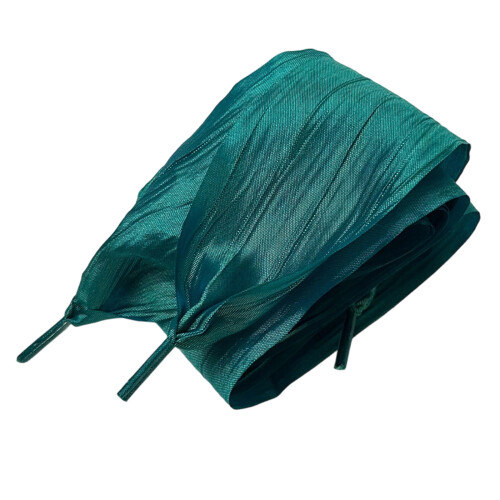 Lacets en satin romantiques, élégants, larges, plats,-verdoyant