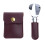 Foldable Stainless Steel Shoehorn PU Leather Handle Shoe-Red 1