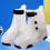 Kids Rainproof Shoe Covers Waterproof Rain Boot Covers-White M 5