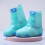 Kids Rainproof Shoe Covers Waterproof Rain Boot Covers-White M 6