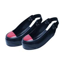 Hook and Loop Straps Safety Overshoes with Steel Toe Caps-Red